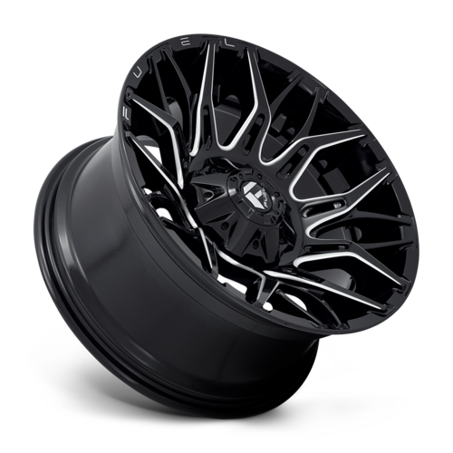 Fuel 1PC D769 TWITCH 20x10 Glossy Black Milled Wheels with 6x135/6x139.7 Bolt Pattern and -18mm Offset