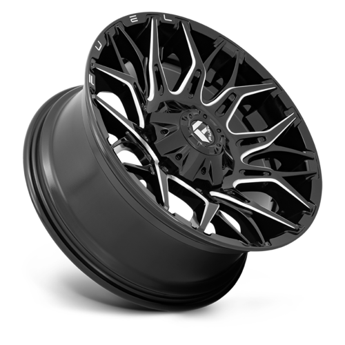 Fuel 1PC D769 Twitch 20x9 Glossy Black Milled Wheel with 6x135/6x139.7 Bolt Pattern and 106.1mm Center Bore