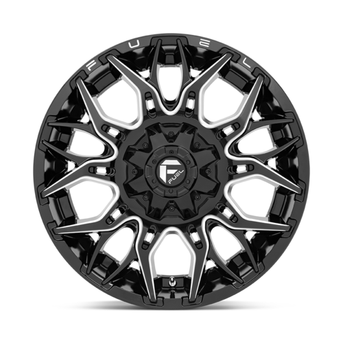 Fuel 1PC D769 Twitch 20x10 Glossy Black Milled Wheel with -18mm Offset and 5x139.7/5x150 Bolt Pattern