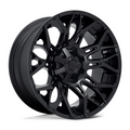 Fuel 1PC D772 Twitch 22x10 Blackout Wheel with -18mm Offset and 8x165.1 Bolt Pattern