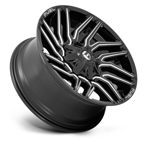 Fuel 1PC D773 Typhoon 20x9 Black Gloss Milled Wheel with 8x170 Bolt Pattern