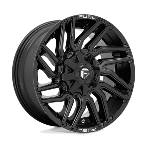 Fuel 1PC D776 TYPHOON 22x10 Gloss Black Alloy Wheel with -18mm Offset for 6x135/139.7 Bolt Pattern