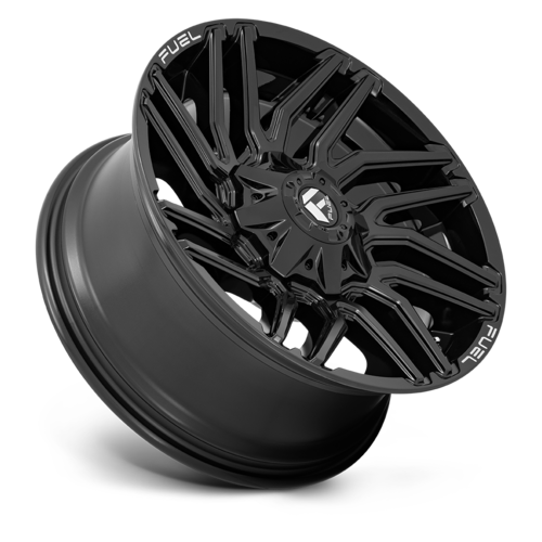 Fuel 1PC D776 Typhoon 20x9 Gloss Black Wheel with 8x180 Bolt Pattern and 124.20mm Center Bore