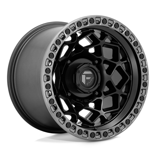 Fuel UTV D783 UNIT 15x10 Matte Black with Gunmetal Ring Wheel for 4x156 Bolt Pattern