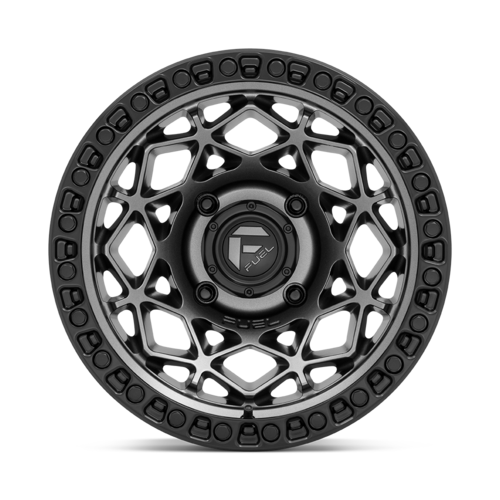 Fuel UTV D784 Unit UTV 15x10 Wheel with Gunmetal Finish and Matte Black Ring