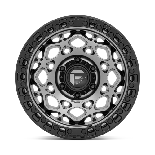 Fuel 1PC D784 UNIT 17x9 Gunmetal with Matte Black Ring Wheel - 5x127 Bolt Pattern, -12mm Offset