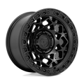Fuel 1PC D786 UNIT 17x9 Matte Black Wheel with 5x127 Bolt Pattern and -12mm Offset