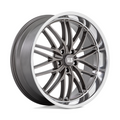 US Mag 1PC U139 Santa Cruz 22x9 Inch Anthracite with Diamond Cut Lip Wheel