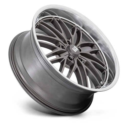 US Mag 1PC U139 Santa Cruz 22x9 Inch Anthracite with Diamond Cut Lip Wheel