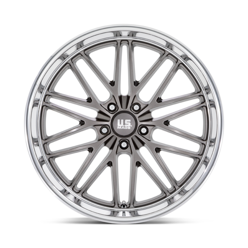 US Mag 1PC U139 Santa Cruz 22x9 Inch Anthracite with Diamond Cut Lip Wheel