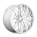 US Mag 1PC U140 Santa Cruz 22x10.5 Chrome Wheel with 5x127 Bolt Pattern