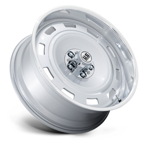 US Mag 1PC Scottsdale 22x10.5 Inch Wheel with Silver Diamond Cut Lip for 6x139.7 Bolt Pattern