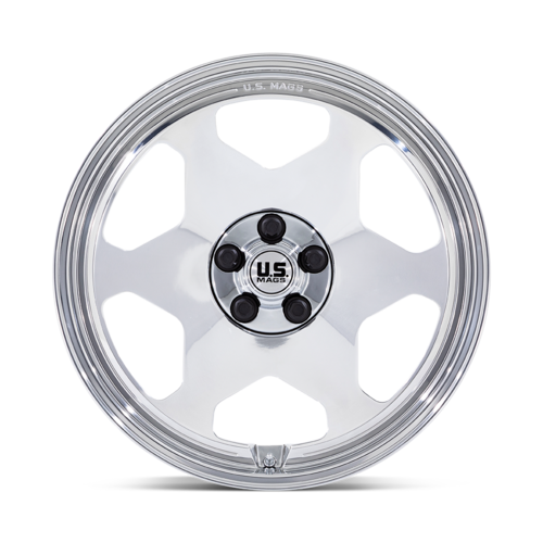 US Mag 1PC UC144 OBS 20x8 Polished Wheel with 5x127 Bolt Pattern and 78.10mm Center Bore