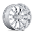 US Mag 1PC UC145 Rambler 6 Chrome 20x8 Wheel with 6x139.7 Bolt Pattern and 1-Inch Offset