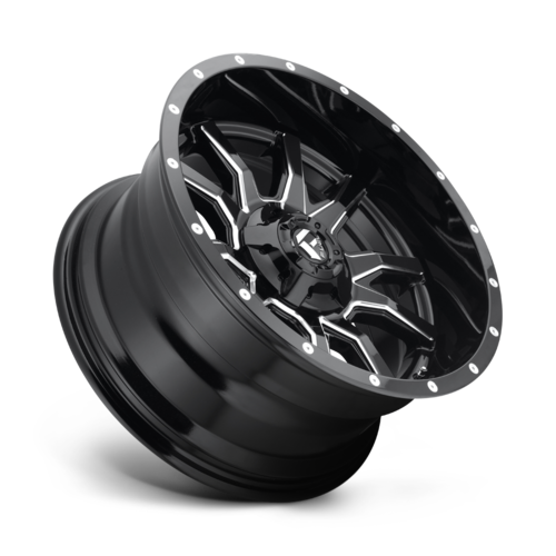 20-Inch Fuel 1PC D627 Vandal Gloss Black Milled Wheel with -18 Offset and 5x139.7/5x150 Bolt Pattern