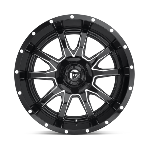 20x9 Fuel 1PC D627 Vandal Offsets 1.0 Black Gloss Milled Wheels