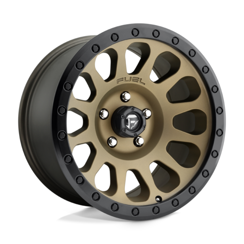Fuel 1PC Vector 17x9 Matte Bronze Black Bead Ring Offsets -12 for 6x139.7 Bolt Pattern