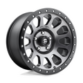 Fuel 1PC D601 Vector 17x9 inch Matte Gun Metal Black Bead Ring Wheel with -12 Offset
