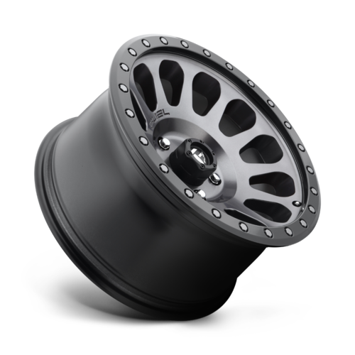 Fuel 1PC Vector 18x9 Inches Matte Gun Metal Black Bead Ring Wheel with 5x150 Bolt Pattern and +20 Offset