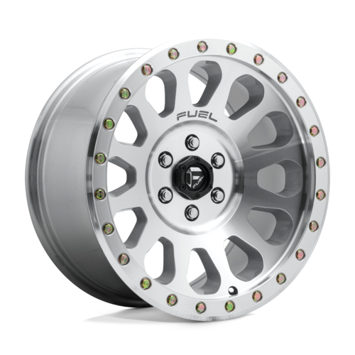 Fuel 1PC D647 VECTOR 18x9 Inch Offset 1.0 Diamond Cut Machined Wheel