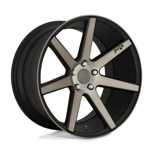 Niche 1PC M150 Verona 18x8 Matte Black Machined Wheel with 5x114.3 Bolt Pattern and +40 Offset