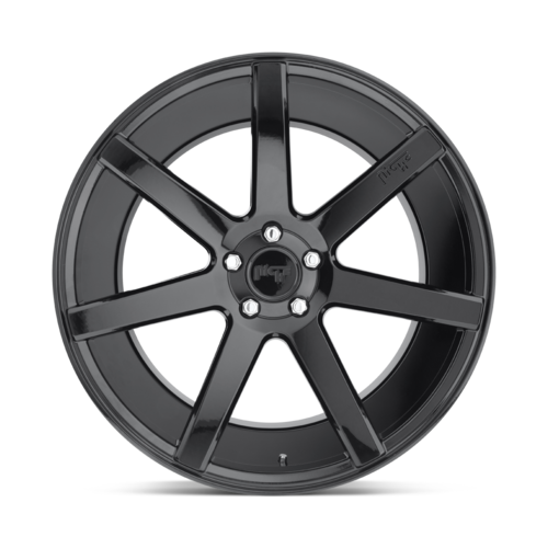 Niche 1PC M168 Verona 19x9.5 Gloss Black Wheel with 5x114.3 Bolt Pattern and +35 Offset