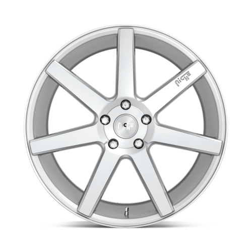 Niche 1PC M179 Verona 19x8.5 Inch Silver Gloss Machined Wheel with 5x114.3 Bolt Pattern & +35 Offset