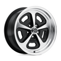 American Racing Vintage VN501 17x9 Gloss Black Machined Wheel with 5x114.3 Bolt Pattern