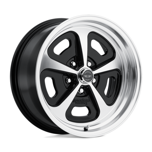 American Racing Vintage VN501 15x8 Mono Cast Wheel in Gloss Black Machined Finish