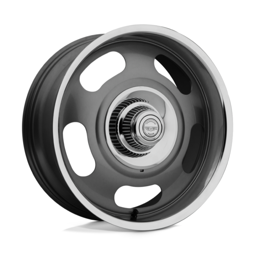 American Racing Vintage VN506 Rally 17x8 Mag Gray Center with Polished Lip Wheel