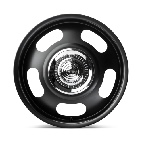 American Racing Vintage VN506 Rally 17x7 Satin Black Alloy Wheel with 5x120.65/5x127 Bolt Pattern