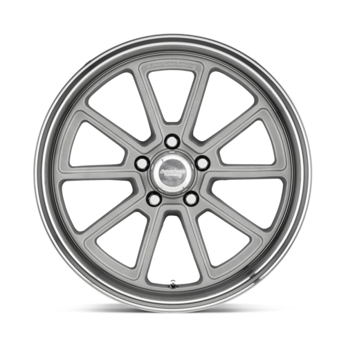 American Racing Vintage VN510 Draft 18x10 Wheel with Vintage Silver Finish and Diamond Cut Lip