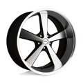 American Racing Vintage VN701 Nova 22x11 Gloss Black Machined Wheel with 5x127 Bolt Pattern