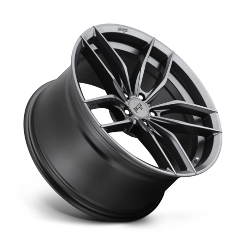 Niche 1PC VOSSO 20x9 Matte Anthracite Wheel with 5x120 Bolt Pattern and 74.10 Center Bore