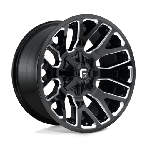 20x9 Fuel 1PC D623 Warrior Wheel - Offset 1.0, Gloss Black Milled Finish