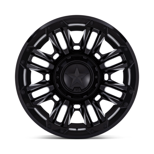 XD XD870 Bomber 20x9 Matte Black Wheel with Gloss Black Ring, 8x165.1 Bolt Pattern, +1 Offset