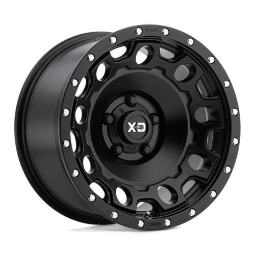 XD XD129 HoleShot 17x8.5 Satin Black Wheel with 5x120 Bolt Pattern and 34mm Offset