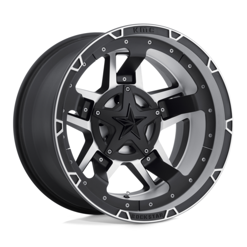 XD Rockstar III Matte Black Machined 20x10 Wheel with -24mm Offset for 5x127/5x139.7 Bolt Pattern