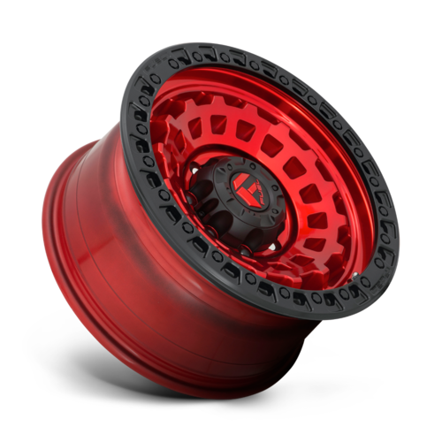 Fuel 1PC D632 ZEPHYR 17x9 Inch Wheel - Candy Red Black Bead Ring Finish, -12 Offset, 5x127 Bolt Pattern
