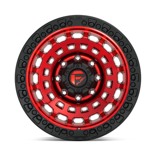 Fuel 1PC D632 ZEPHYR 17x9 Inch Wheel - Candy Red Black Bead Ring Finish, -12 Offset, 5x127 Bolt Pattern
