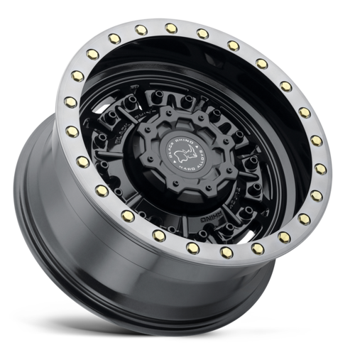 Black Rhino Hard Alloys BR Abrams 17x9.5 Gun Black Gloss Wheel with Machined Dark Tint, 5x127 Bolt Pattern, -18 Offset, 71.50 Center Bore