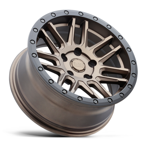 Black Rhino Hard Alloys Arches 17x8 Bronze with Black Ring Wheel
