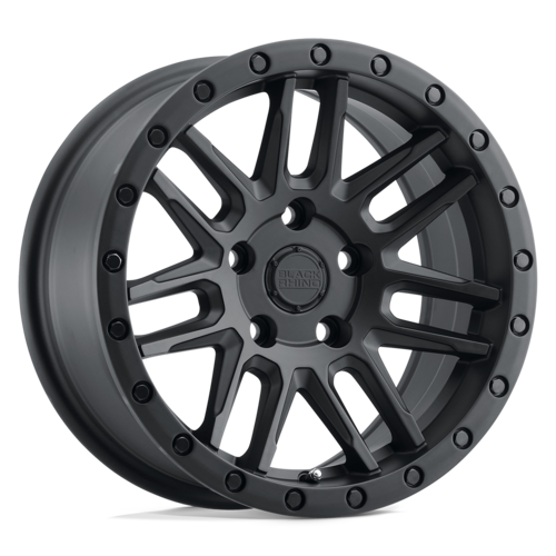 Black Rhino Hard Alloys ARCHES 18x8 Matte Black Wheel with 5x108 Bolt Pattern and +30 Offset