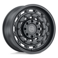 Black Rhino Hard Alloys BR Arsenal 17x9.5 Inch Textured Matte Black Wheel with 8x165.1 Bolt Pattern and +12 Offset