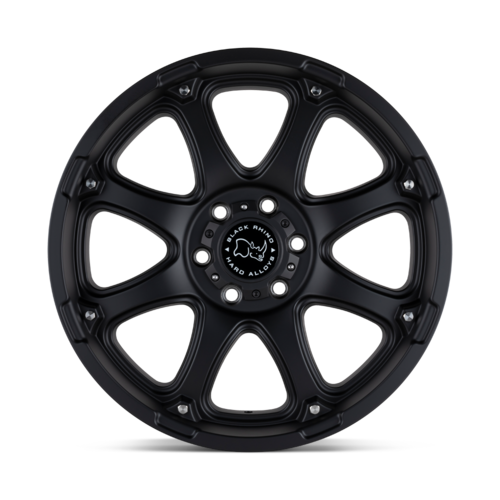 Black Rhino Hard Alloys BR Glamis 18x9 Matte Black Wheel with 8x165.1 Bolt Pattern and +12 Offset