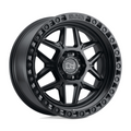Black Rhino Hard Alloys KELSO 17x9 Matte Black Wheel with 6x135 Bolt Pattern and 87.10mm Center Bore