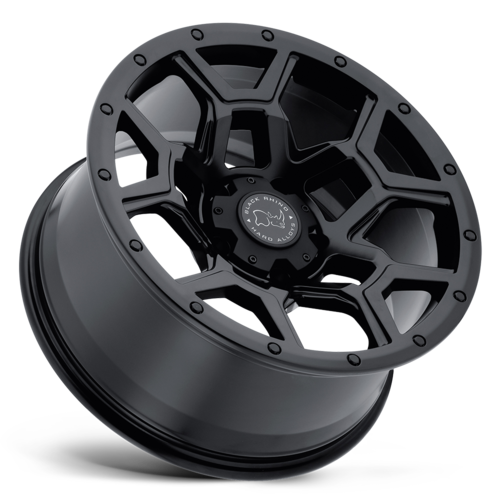 Black Rhino Hard Alloys BR Overland 17x8 Matte Black Wheel with 5x114.3 Bolt Pattern and +35 Offset