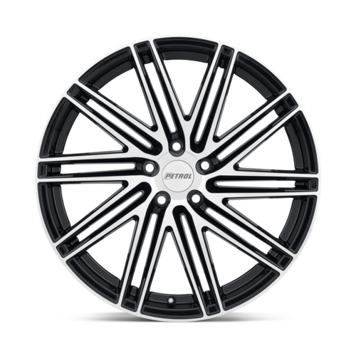 Petrol P1C 17x8 Gloss Black Machined Face Wheel with 5x110 Bolt Pattern and +40 Offset