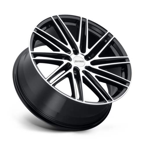 Petrol P1C 20x8.5 Inch Gloss Black Machined Face Wheel with 5x108 Bolt Pattern and +40 Offset