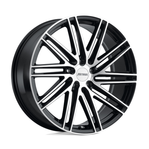 Petrol PE P1C 20x8.5 Inch Gloss Black Machined Cut Face Wheel with 5x114.3 Bolt Pattern and 76.10mm Center Bore